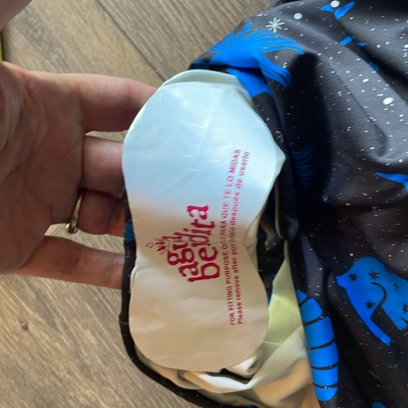 Aqua Bendita x Free People Clara Surf One-Piece Blue and Yellow Swimsuit - Picture 5 of 5